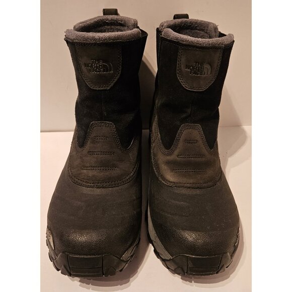 NorthFace Black Slip-on Winter Insulated Boots Heat Seeker 200 Gram Mens Size 12 - Picture 8 of 15